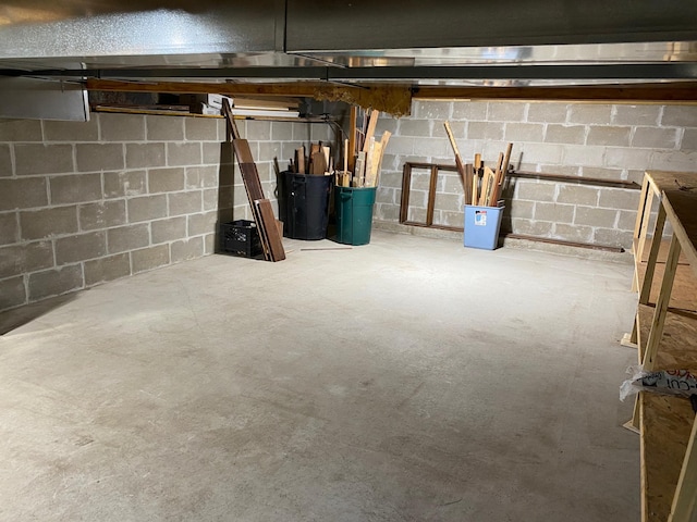 1710 Maple Ave, Benson, MN 56215 - unfinished below grade area with concrete block wall