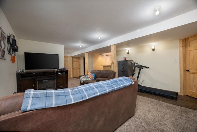 615 Eisenhower Dr, Saint Croix Falls, WI 54024 - living room featuring carpet flooring and baseboards