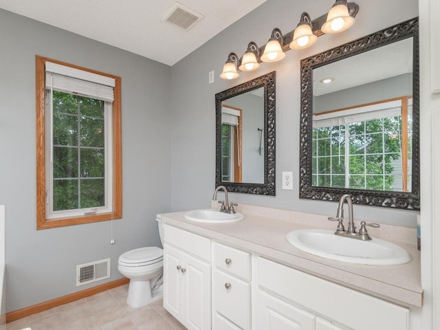 15000 Bridgewater Dr, Savage, MN 55378 - bathroom with double vanity and tile patterned flooring