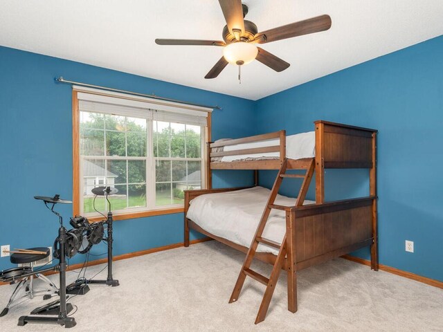 15000 Bridgewater Dr, Savage, MN 55378 - bedroom featuring carpet flooring and a ceiling fan