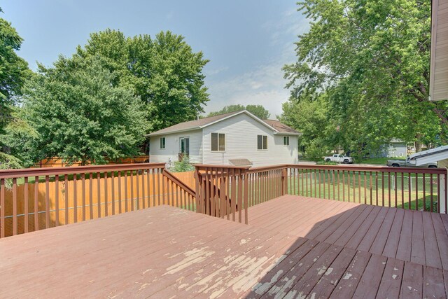 407 4th Ave NE, Kasson, MN 55944 - wooden terrace featuring a yard