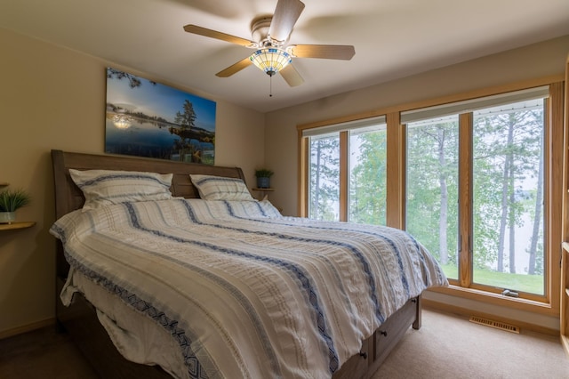 27766 County 37, Laporte, MN 56461 - bedroom with a ceiling fan and carpet flooring