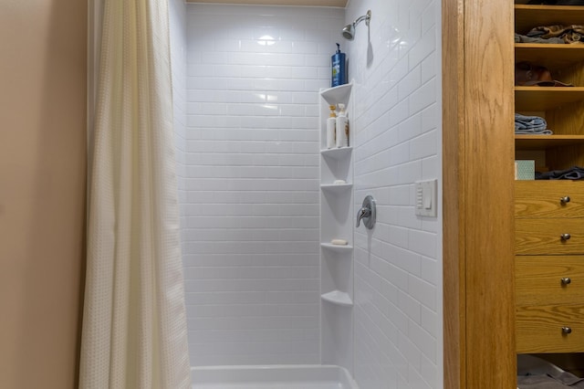 27766 County 37, Laporte, MN 56461 - detailed view of a shower with shower curtain