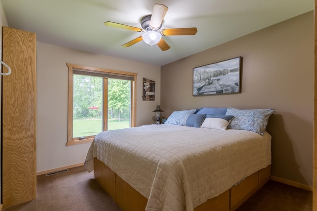 27766 County 37, Laporte, MN 56461 - carpeted bedroom with baseboards and a ceiling fan