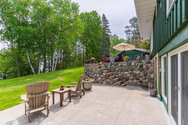 27766 County 37, Laporte, MN 56461 - view of patio / terrace featuring view of scattered trees