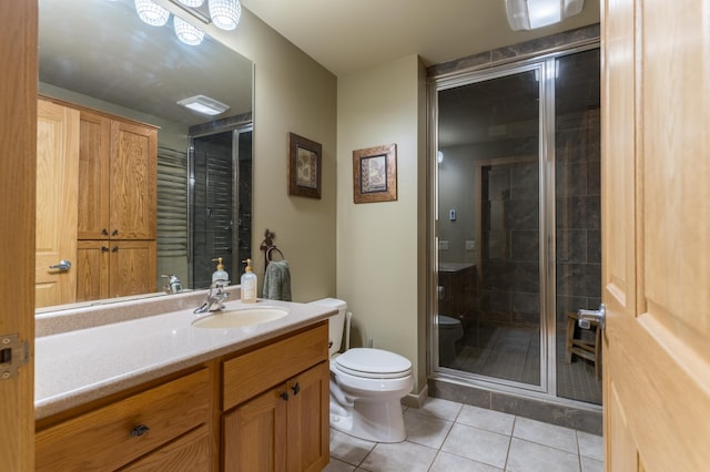 27766 County 37, Laporte, MN 56461 - full bath featuring tile patterned flooring, vanity, and a stall shower