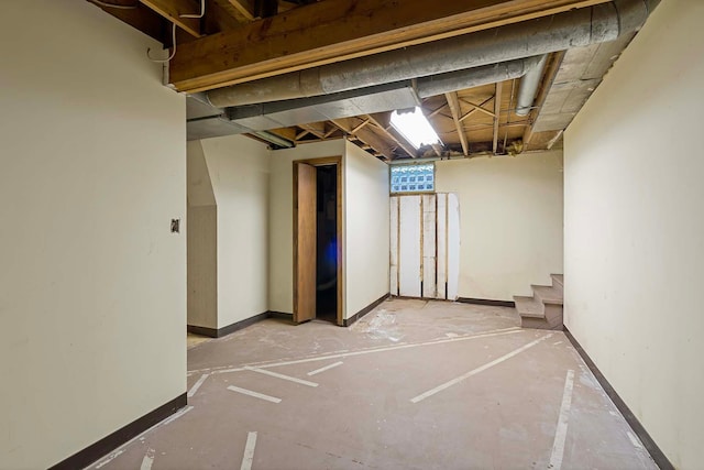 11606 235th St E, Lakeville, MN 55044 - basement featuring stairs and baseboards