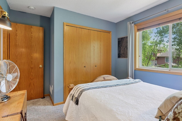 6449 151st St N, Hugo, MN 55038 - carpeted bedroom with a closet, multiple windows, and baseboards