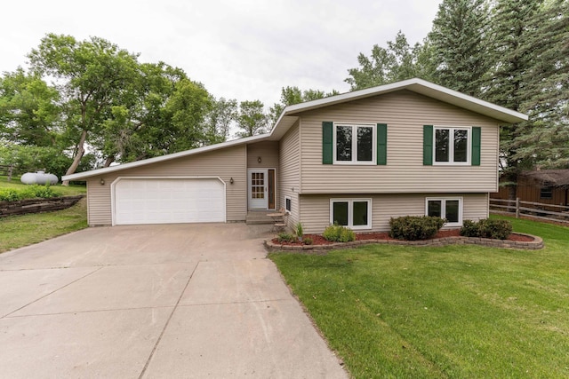 20619 Hillcrest Rd, Elizabeth Twp, MN 56537 - tri-level home featuring a garage and driveway