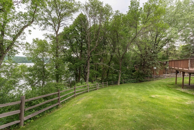 20619 Hillcrest Rd, Elizabeth Twp, MN 56537 - view of yard with a wooden deck