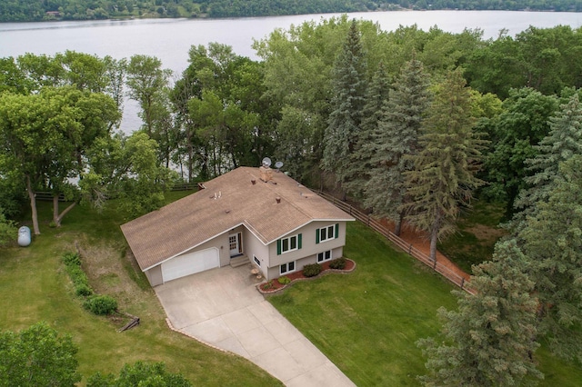 20619 Hillcrest Rd, Elizabeth Twp, MN 56537 - view from above of property with a nearby body of water and a heavily wooded area