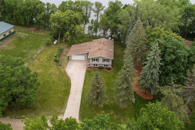 20619 Hillcrest Rd, Elizabeth Twp, MN 56537 - aerial view of property and surrounding area with a tree filled landscape