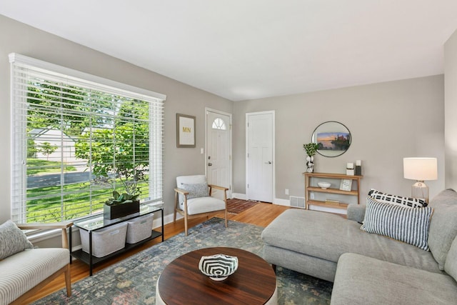 6233 4th Ave S, Richfield, MN 55423 - living area with wood finished floors and baseboards