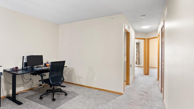 13749 Atrium Ave Unit 2303, Rosemount, MN 55068 - home office with carpet flooring, a textured ceiling, and baseboards