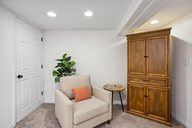 4545 5th Ave S, Minneapolis, MN 55419 - sitting room with recessed lighting and light colored carpet