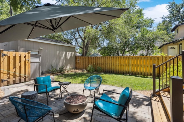 4545 5th Ave S, Minneapolis, MN 55419 - fenced backyard with a patio area