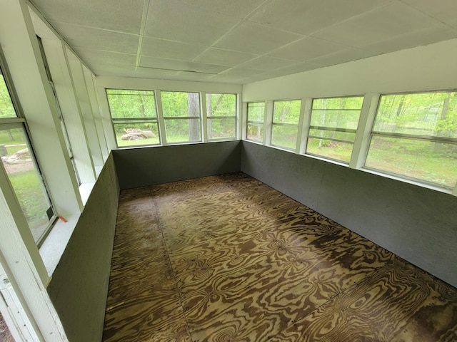 46625 High Dr, Kathio Twp, MN 56450 - unfurnished sunroom featuring a paneled ceiling