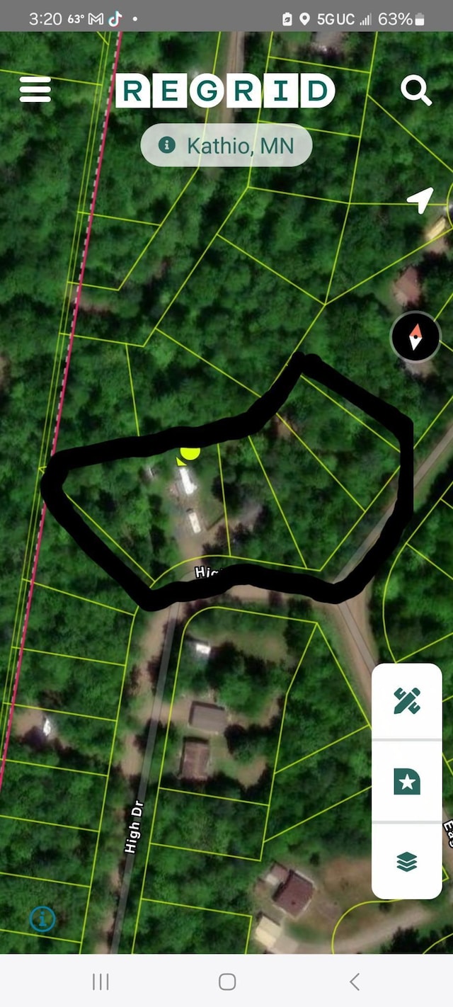 46625 High Dr, Kathio Twp, MN 56450 - aerial overview of property's location