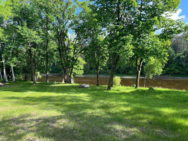 6563 Parkview Cir, Baxter, MN 56425 - view of grassy yard featuring a water view