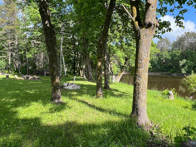 6563 Parkview Cir, Baxter, MN 56425 - view of grassy yard featuring a water view