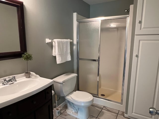 6563 Parkview Cir, Baxter, MN 56425 - full bath with a stall shower, vanity, and toilet