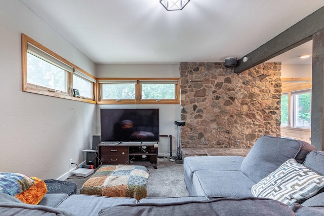 327 Channing Ave, Fergus Falls, MN 56537 - carpeted living room with baseboards