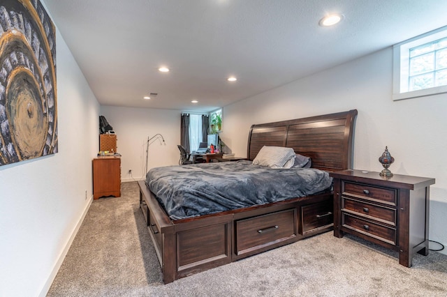 327 Channing Ave, Fergus Falls, MN 56537 - bedroom with light carpet, recessed lighting, and baseboards