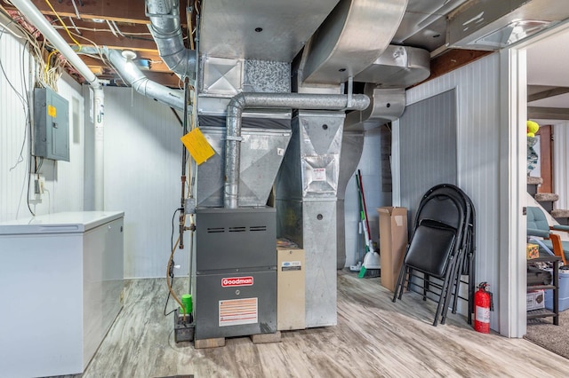 327 Channing Ave, Fergus Falls, MN 56537 - utility room featuring electric panel