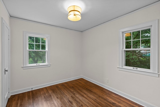 3017 32nd Ave NE, Saint Anthony, MN 55418 - spare room featuring dark wood-style flooring