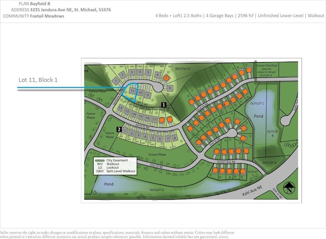 3235 Jandura Ave NE, Saint Michael, MN 55376 - map showing property parcels