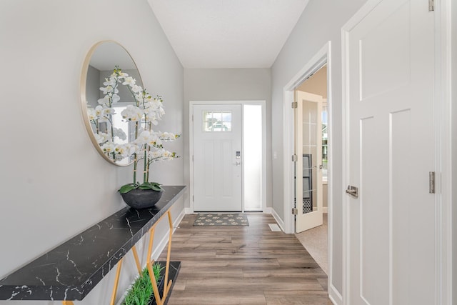 6016 Inskip Ave S, Cottage Grove, MN 55016 - entrance foyer with light wood-style flooring and baseboards
