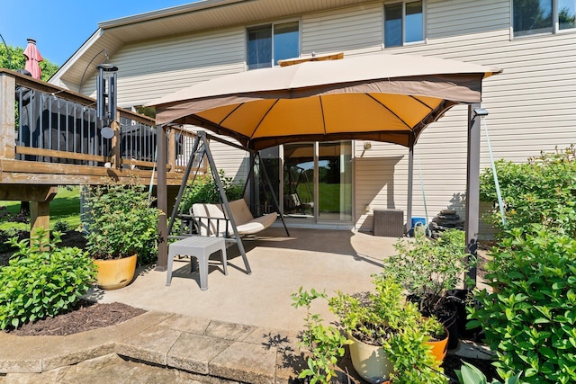2554 160th Ave NE, Ham Lake, MN 55304 - view of patio with a gazebo and a deck