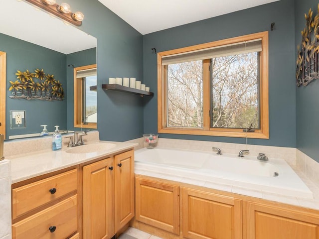 16850 Willowwood Cir SE, Prior Lake, MN 55372 - full bathroom with vanity and a bath