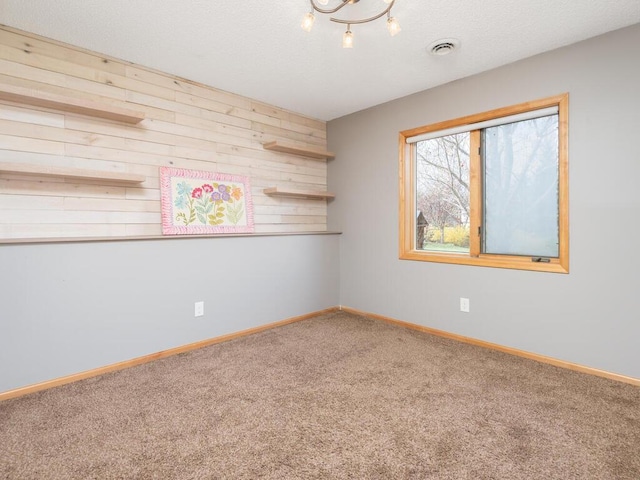 16850 Willowwood Cir SE, Prior Lake, MN 55372 - spare room with carpet, wood walls, and baseboards