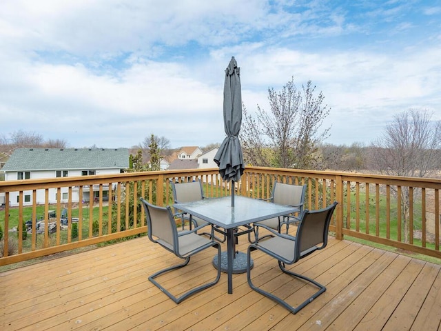 16850 Willowwood Cir SE, Prior Lake, MN 55372 - deck featuring outdoor dining space