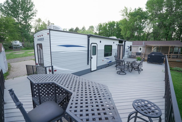 32741 Lakes Trail #Lot 2P, Chisago Lake Twp, MN 55045 - deck featuring outdoor dining area and area for grilling
