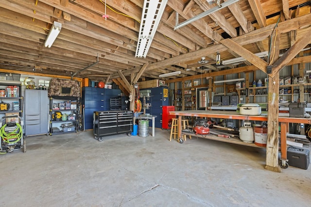 35301 Lily St NW, Springvale Twp, MN 55008 - garage with a workshop area