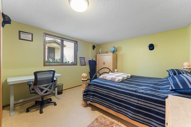 4427 Chatsworth St N, Shoreview, MN 55126 - carpeted bedroom with a textured ceiling and baseboards