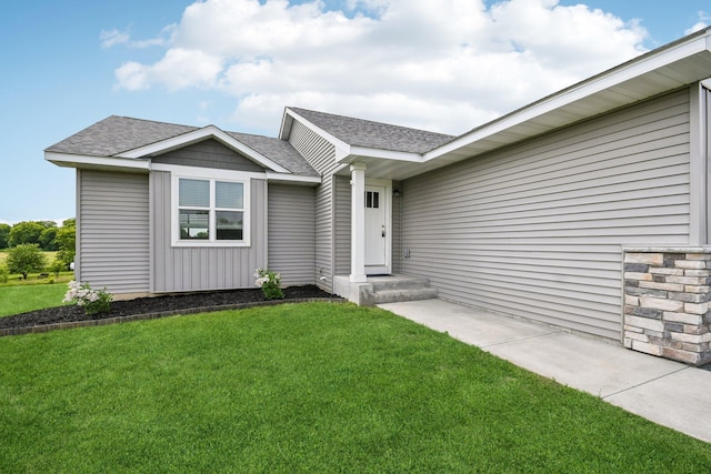 1019 188th St, Garfield Twp, WI 54009 - ranch-style home featuring a front yard and a shingled roof