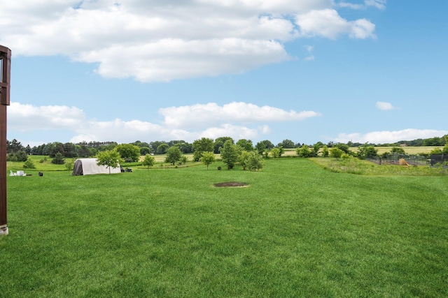 1019 188th St, Garfield Twp, WI 54009 - view of green lawn featuring a view of rural / pastoral area