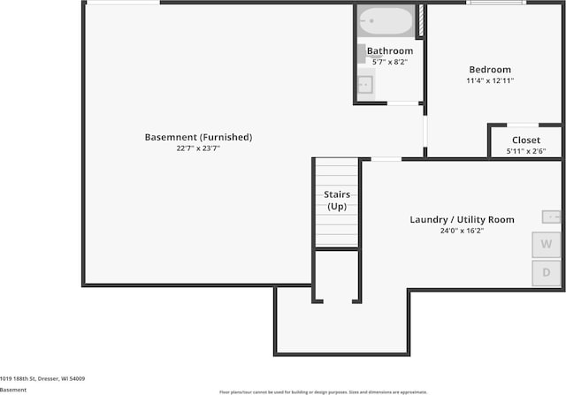 1019 188th St, Garfield Twp, WI 54009 - view of home floor plan