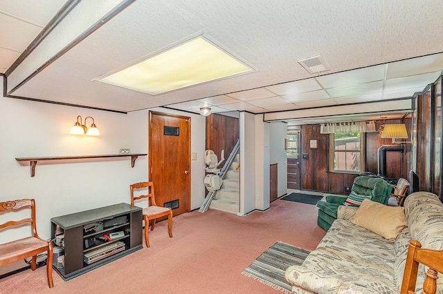 2165 Ross Ave E, Saint Paul, MN 55119 - living area featuring carpet and stairs