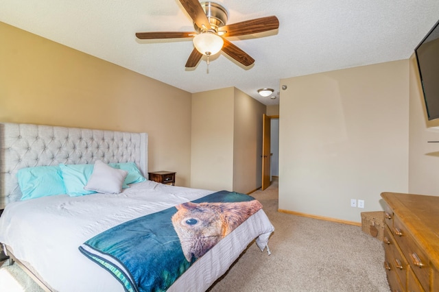 14754 Peridot St NW, Ramsey, MN 55303 - bedroom featuring light carpet, ceiling fan, and baseboards