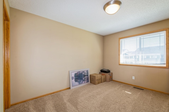 14754 Peridot St NW, Ramsey, MN 55303 - spare room featuring baseboards, carpet floors, and a textured ceiling