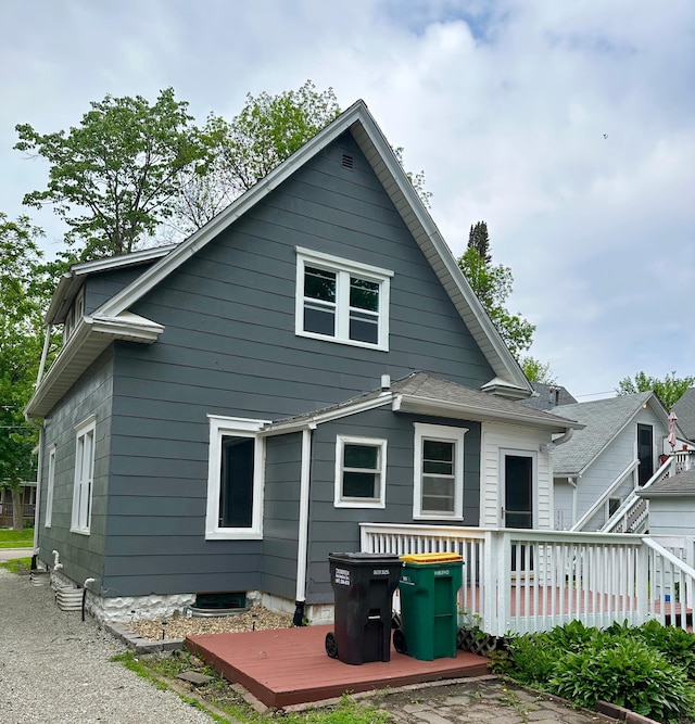 803 Jefferson Ave, Albert Lea, MN 56007 - rear view of property featuring a deck