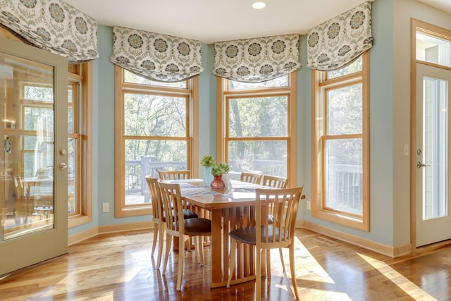 10025 Adam Ave, Inver Grove Heights, MN 55077 - dining area featuring light wood-style flooring and recessed lighting