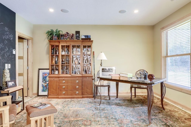 10025 Adam Ave, Inver Grove Heights, MN 55077 - office featuring plenty of natural light, carpet flooring, and recessed lighting