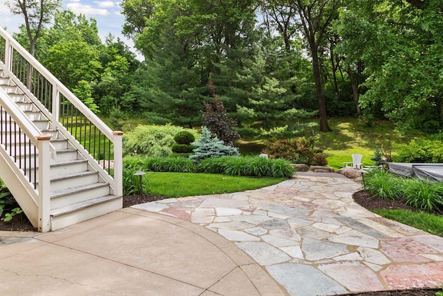 10025 Adam Ave, Inver Grove Heights, MN 55077 - view of patio / terrace with stairway
