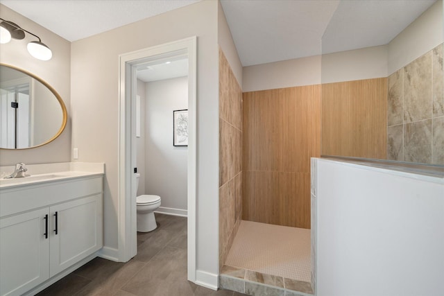 4980 Kyla Way SE, Prior Lake, MN 55372 - bathroom with walk in shower, vanity, and tile patterned flooring