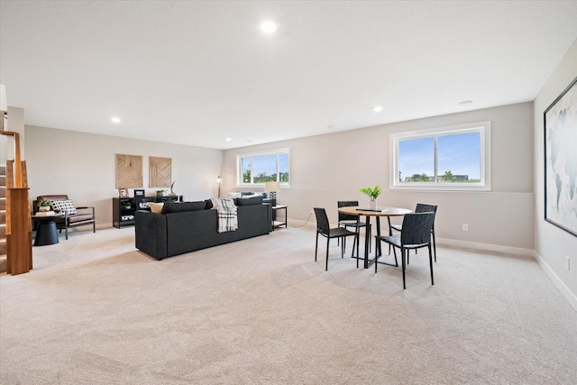 4980 Kyla Way SE, Prior Lake, MN 55372 - dining room with light colored carpet and recessed lighting
